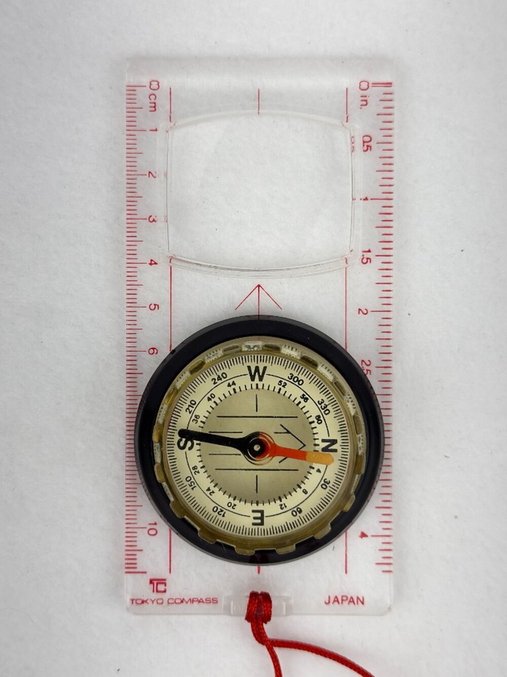 Vintage Tokyo Compass Japan Baseplate Orienteering Hiking Map Reading Navigation